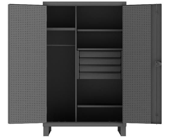 HEAVY DUTY WARDROBE CABINETS WITH PEGBOARD DOORS