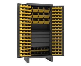 EXTRA HEAVY DUTY CABINET WITH HOOK-ON-BINS&#174;, SHELVES &amp; DRAWERS