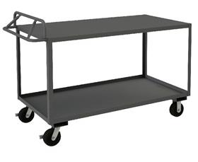 ROLLING STOCK CART WITH ERGONOMIC HANDLE