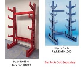 RACK ENDS AND EXTRA ARMS FOR HEAVY-DUTY BAR RACKS